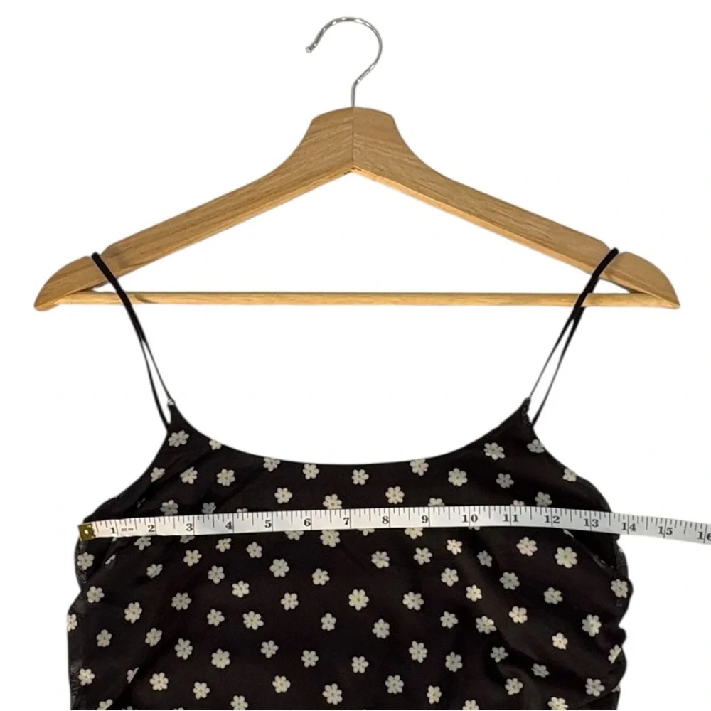 BP Black Daisy Floral Spaghetti Strap Mesh Slip Dress Women’s Small Y2K 90s NWT - Picture 8 of 9